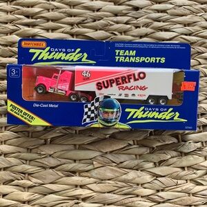 Matchbox Truck 1990 Days of Thunder Team Transporter Superflo Cole Trickle #46